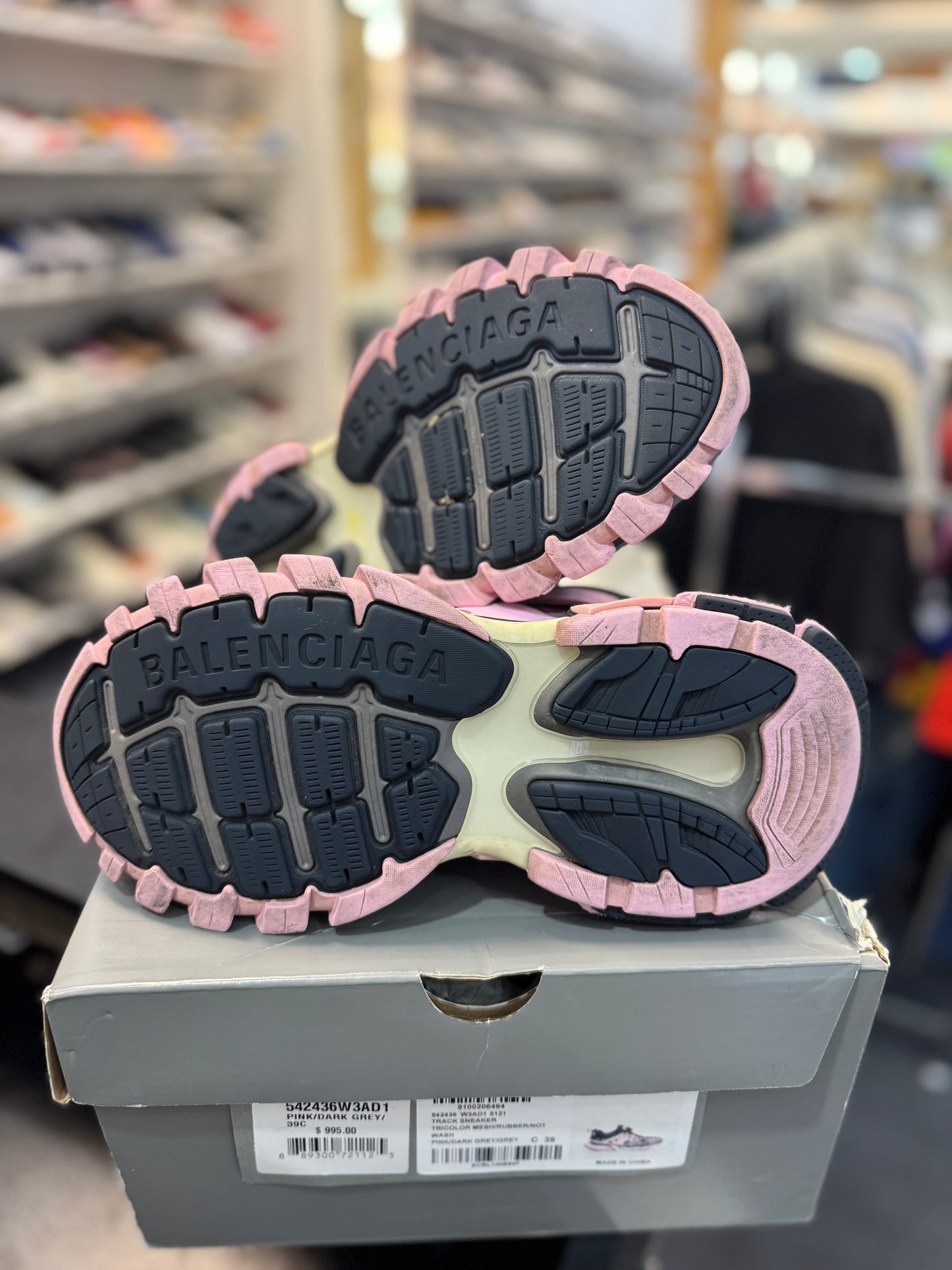 *USED* Balenciaga Track Pink Grey
