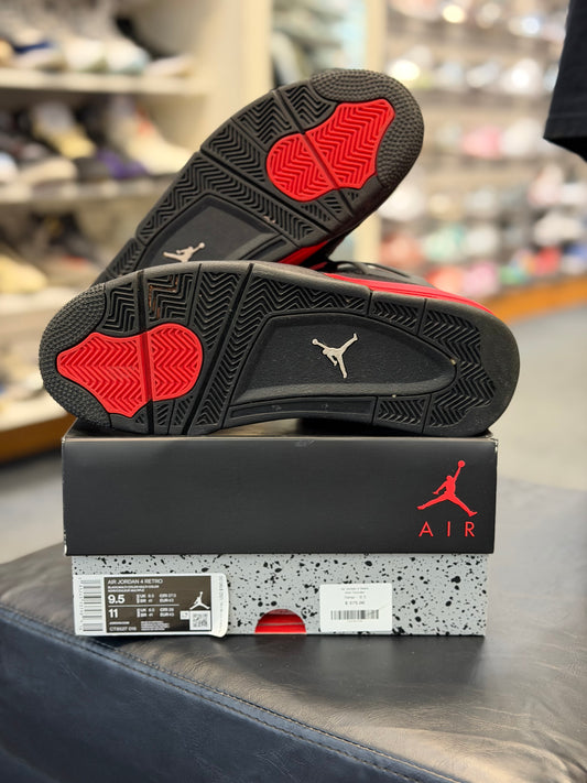 *USED* Jordan 4 Retro Red Thunder