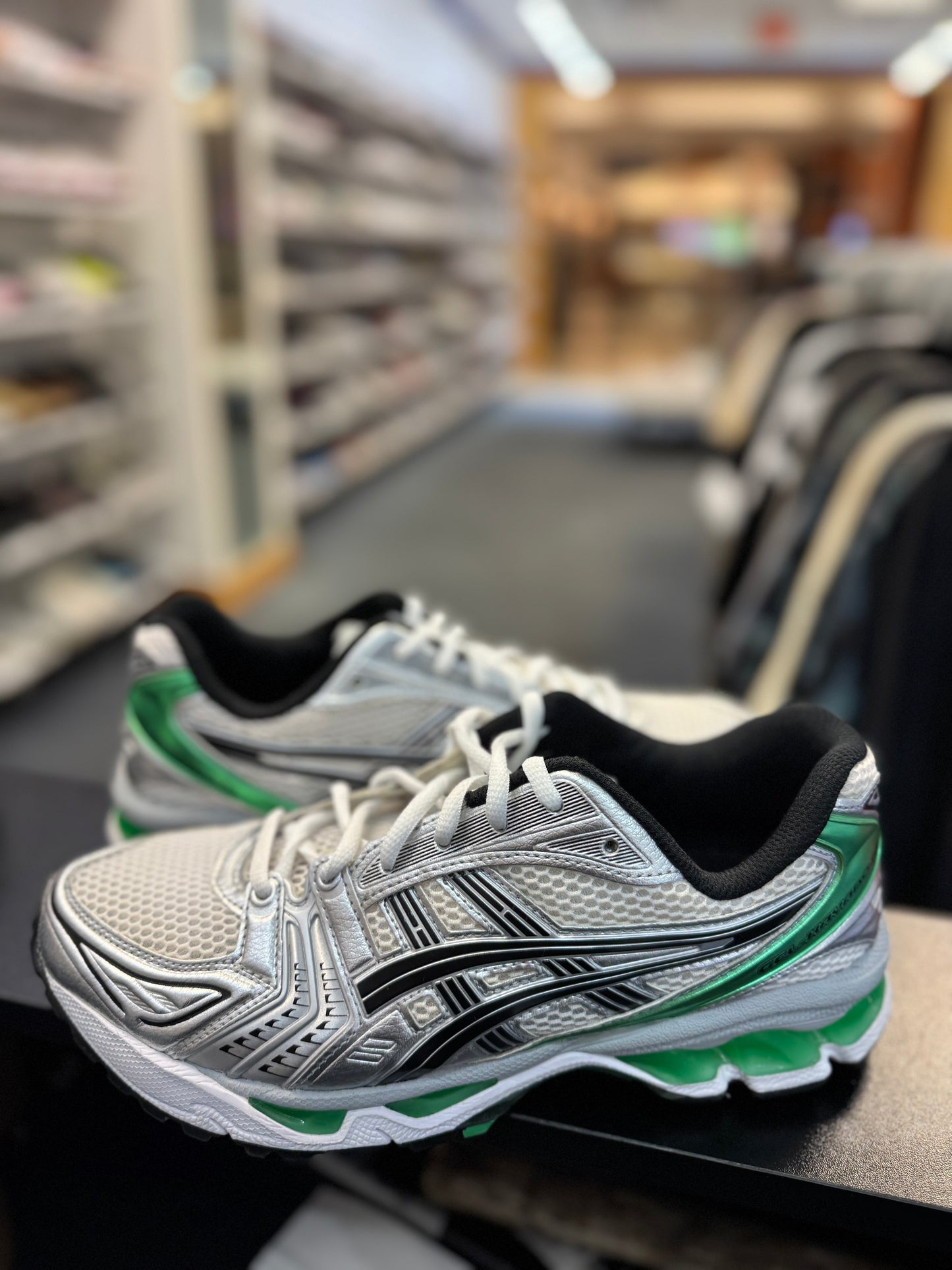 *USED* ASICS Gel-Kayano 14 White Malachite Green