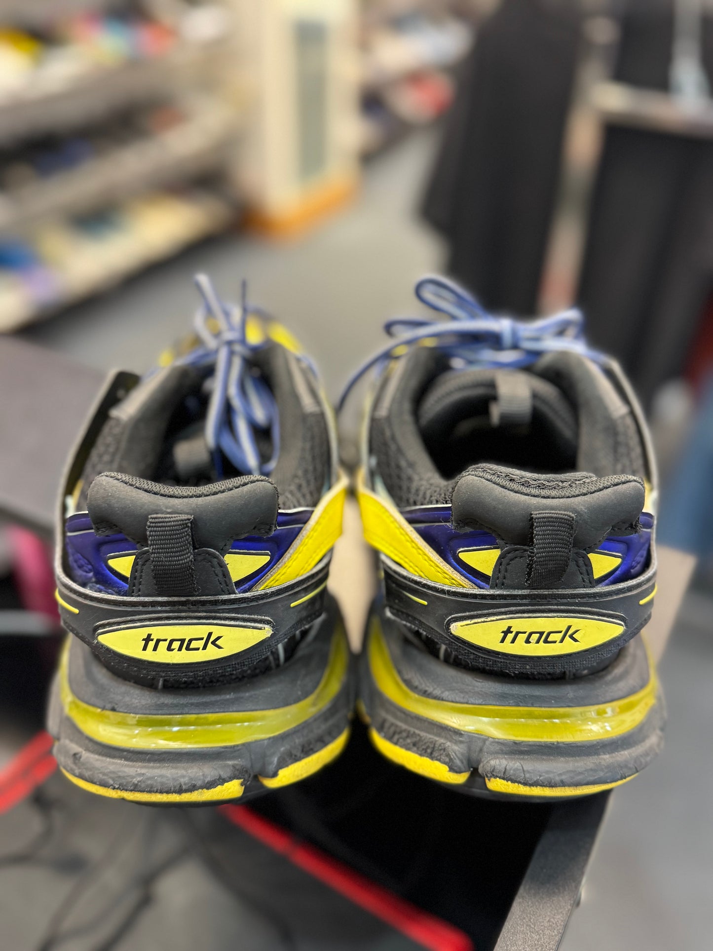 *USED* Balenciaga Track Trainer Black Yellow