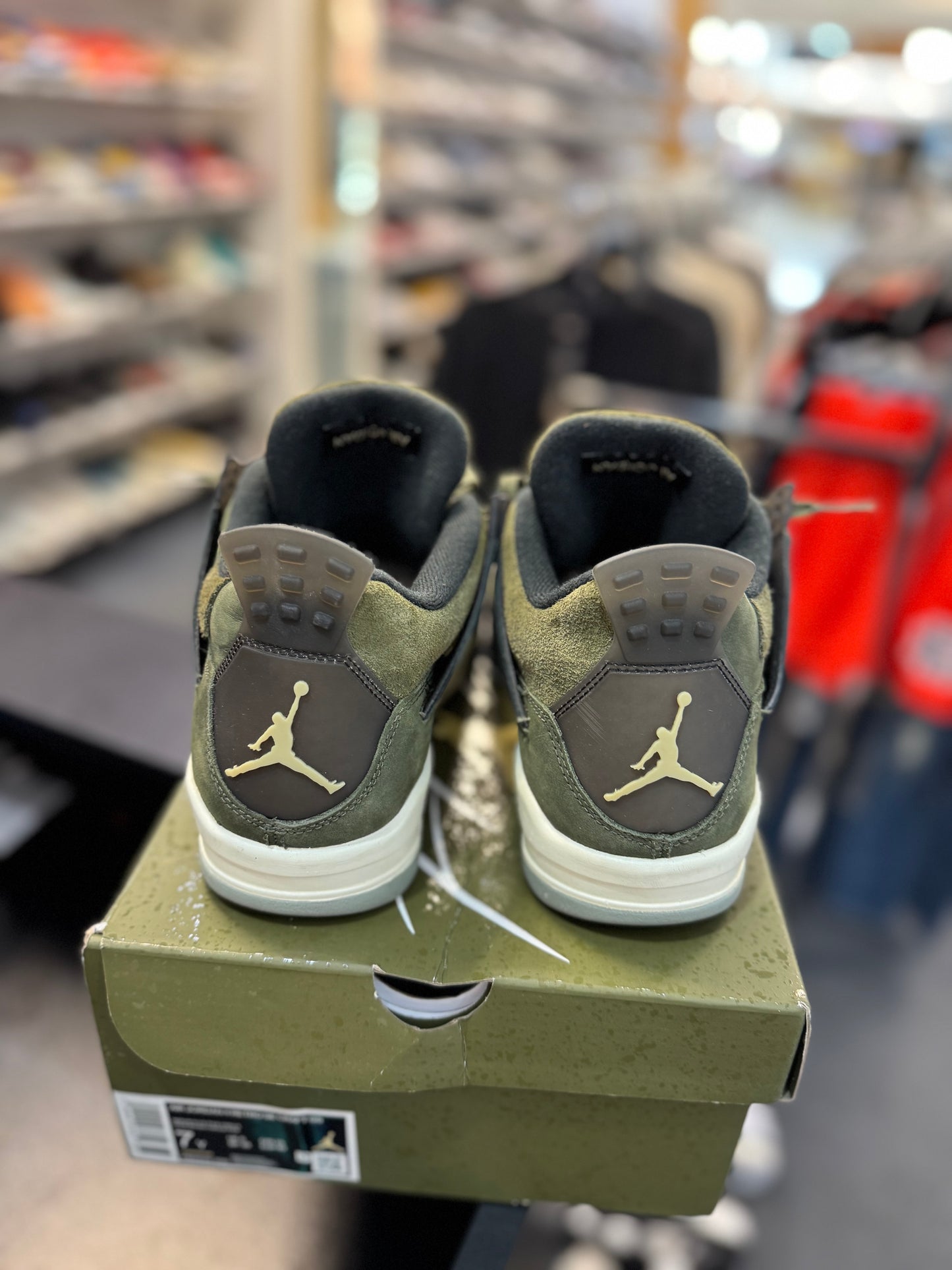 *USED* Jordan 4 Retro SE Craft Medium Olive
