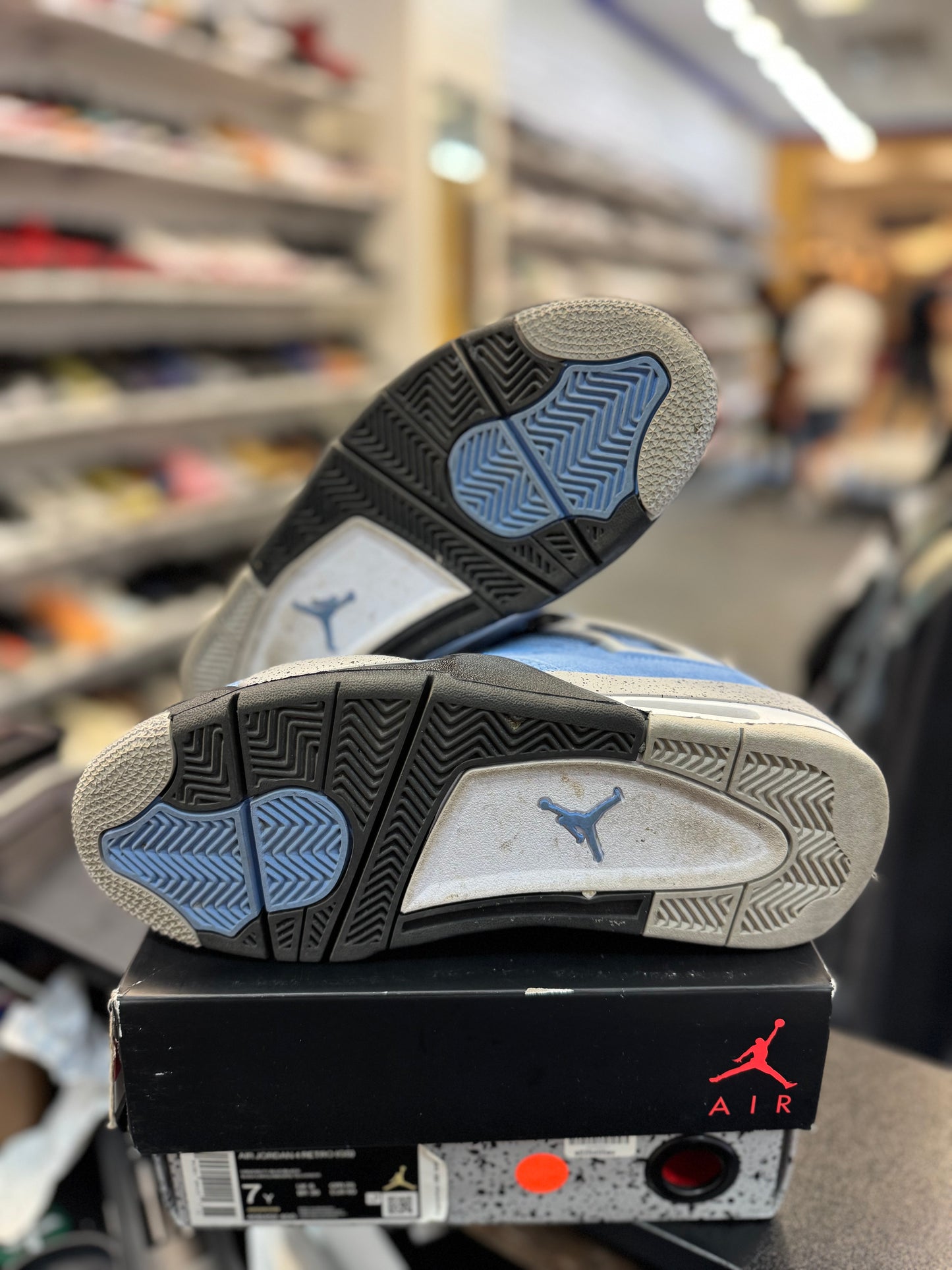 *USED* Jordan 4 Retro University Blue (GS)