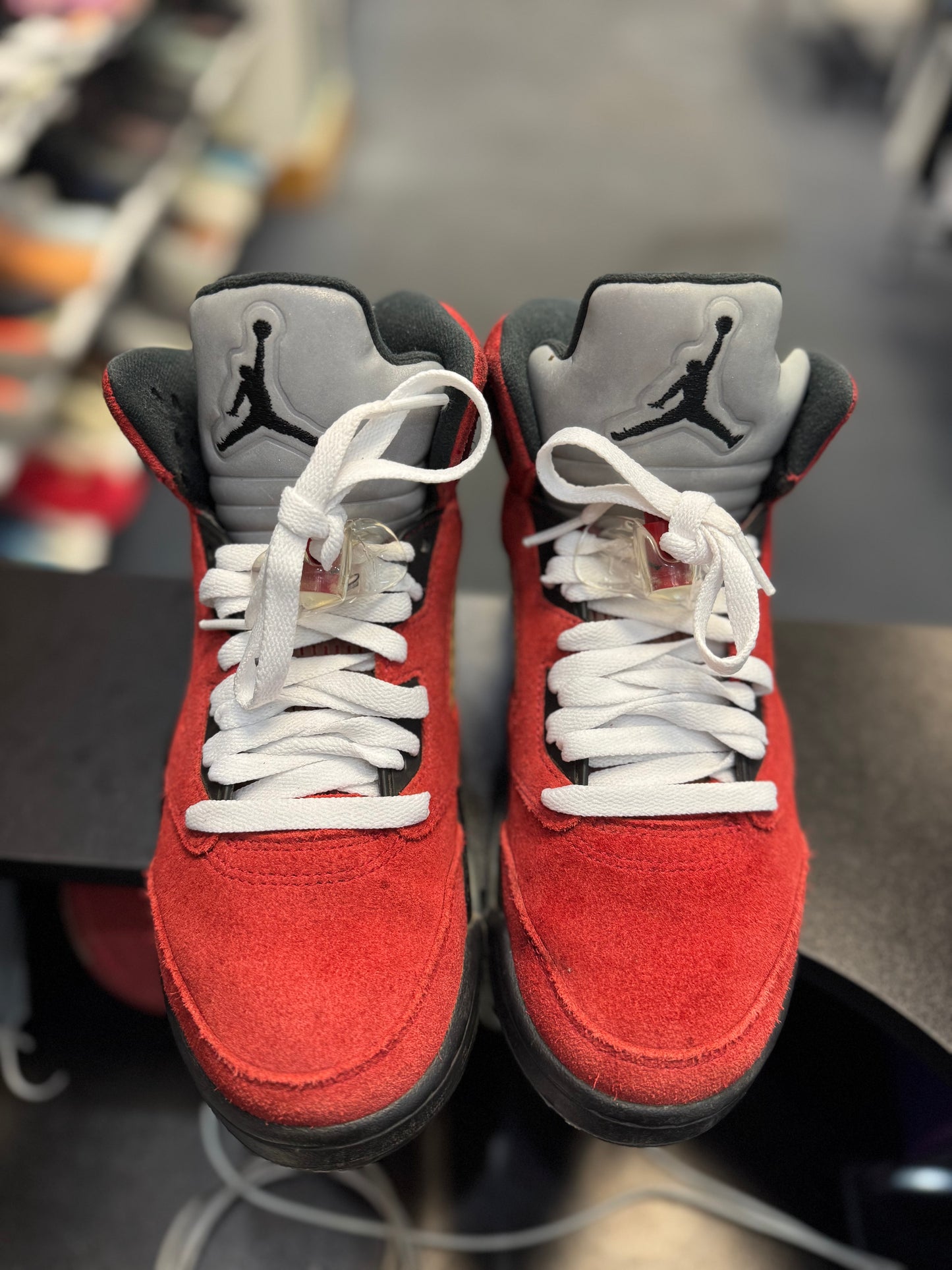 *USED* Jordan 5 Retro Raging Bull Red (2021)