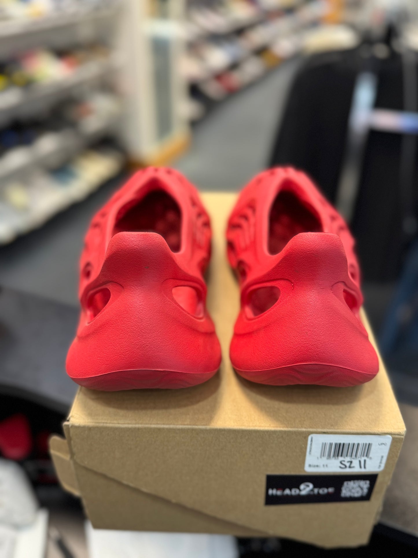 *USED* adidas Yeezy Foam RNNR Vermillion