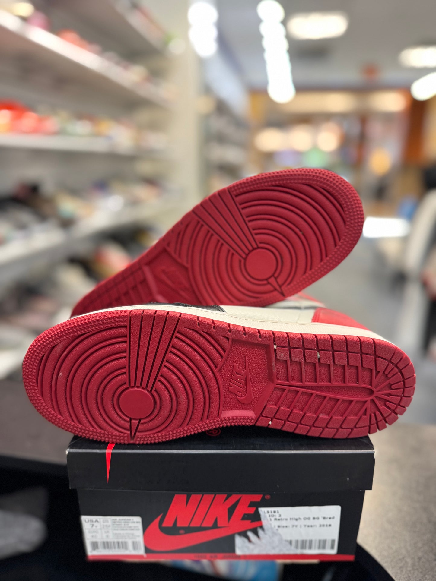 *USED* Jordan 1 Retro High Bred Toe (GS)