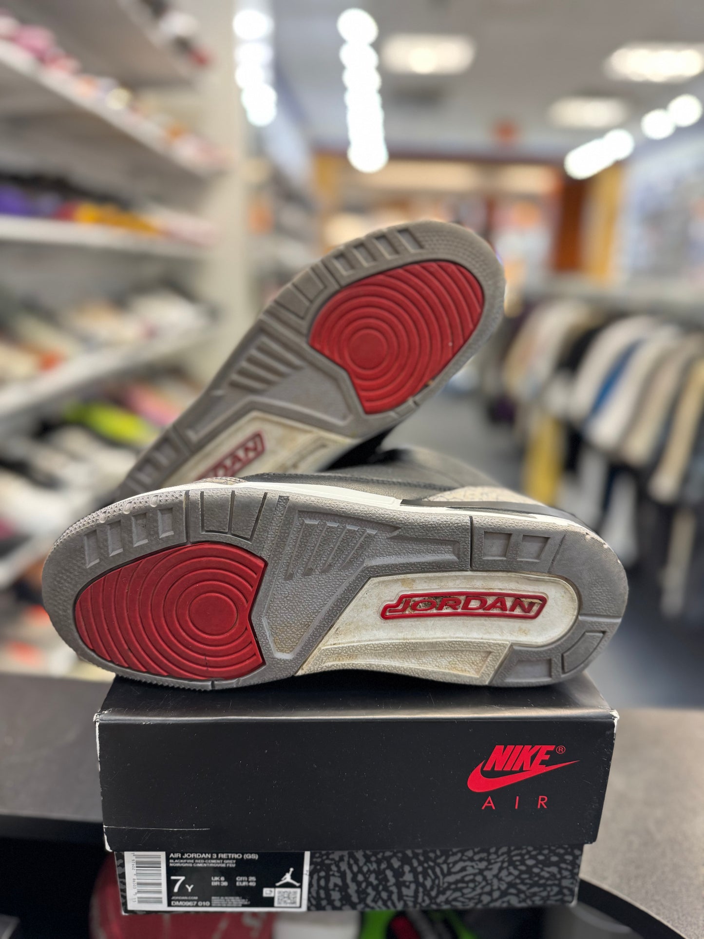 *USED* Jordan 3 Retro Black Cement (2024) (GS)