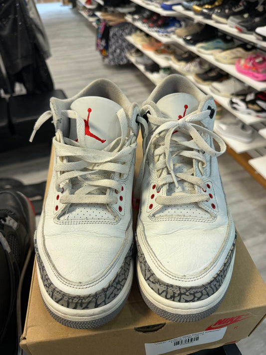 *USED* Jordan 3 Retro White Cement Reimagined