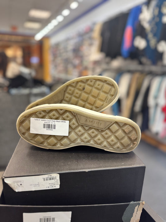 *USED* AMIRI Court High Black White