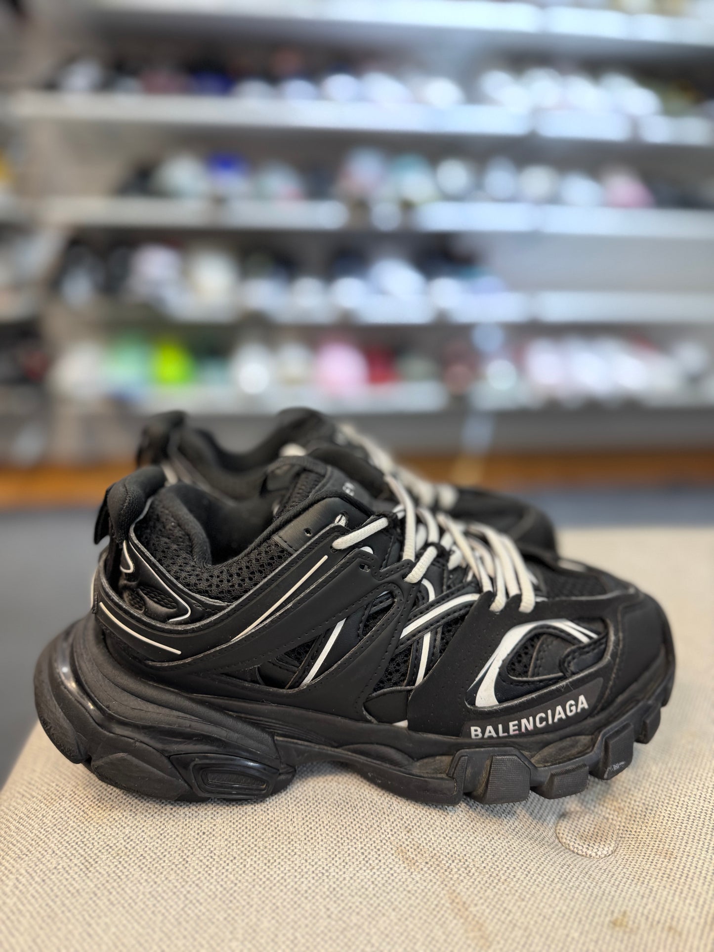 *USED* Balenci Track Runners Triple Black