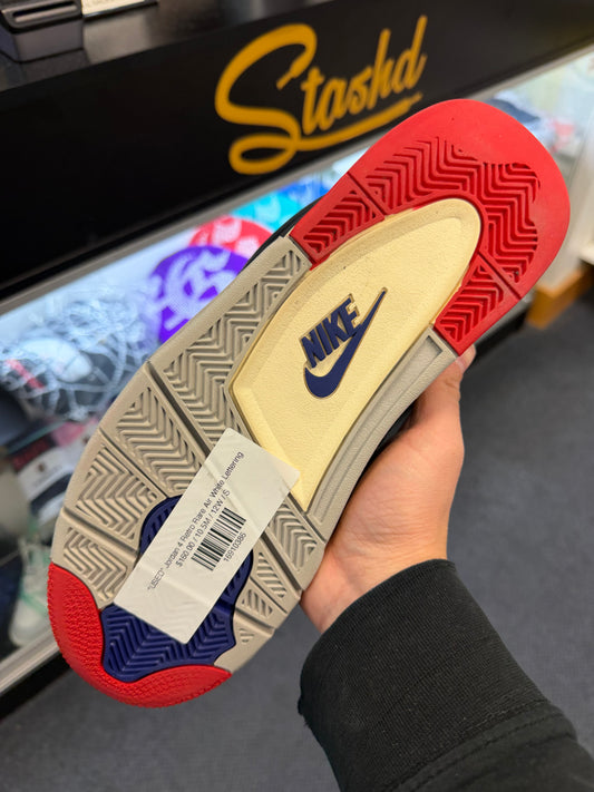 *USED* Jordan 4 Retro Rare Air White Lettering