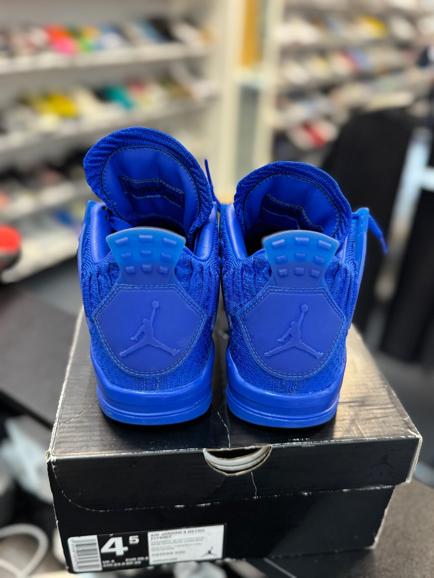 *USED* Jordan 4 Retro Flyknit Royal