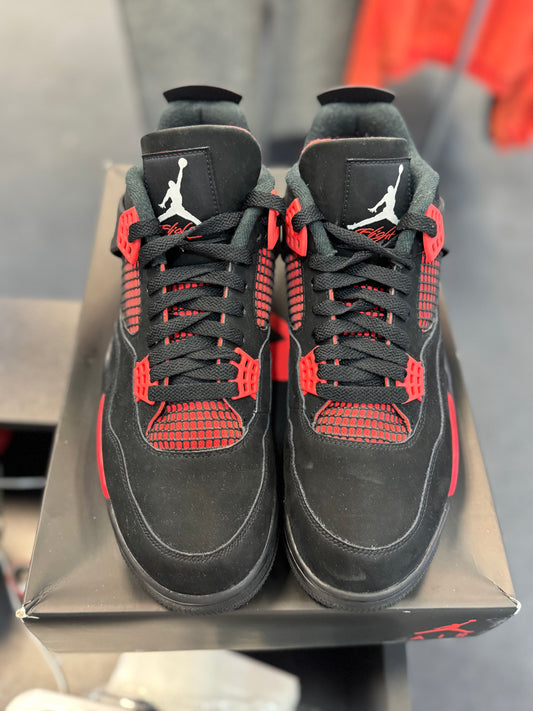 *USED* Jordan 4 Retro Red Thunder