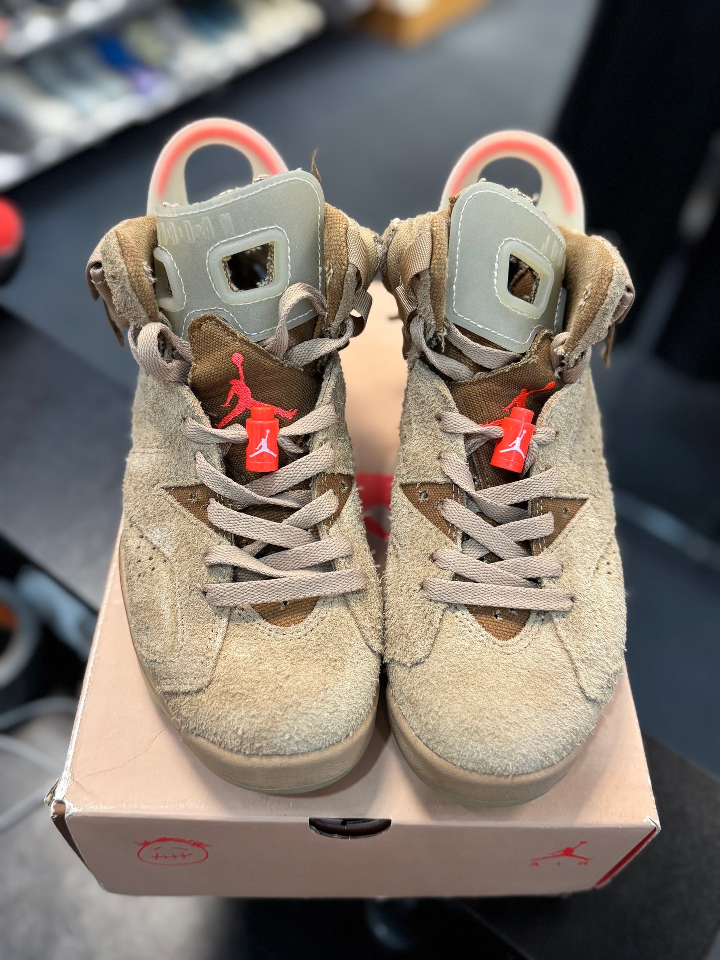 *USED* Jordan 6 Retro Travis Scott British Khaki