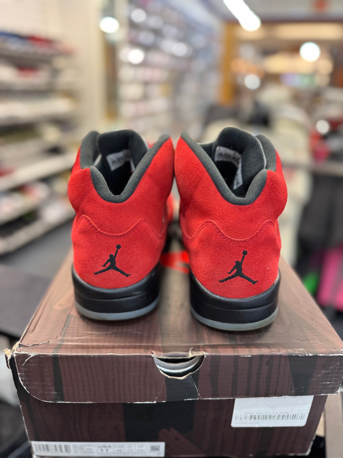 *USED* Jordan 5 Retro Raging Bull Red (2021)