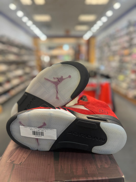 *USED* Jordan 5 Retro Raging Bull Red (2021)