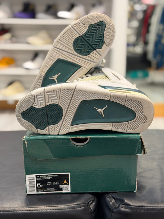 *USED* Jordan 4 Retro Oxidized Green (GS)