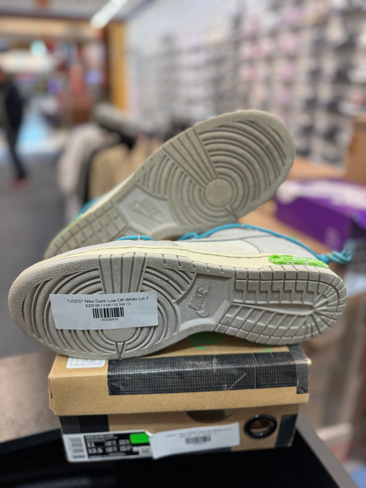 *USED* Nike Dunk Low Off-White Lot 2