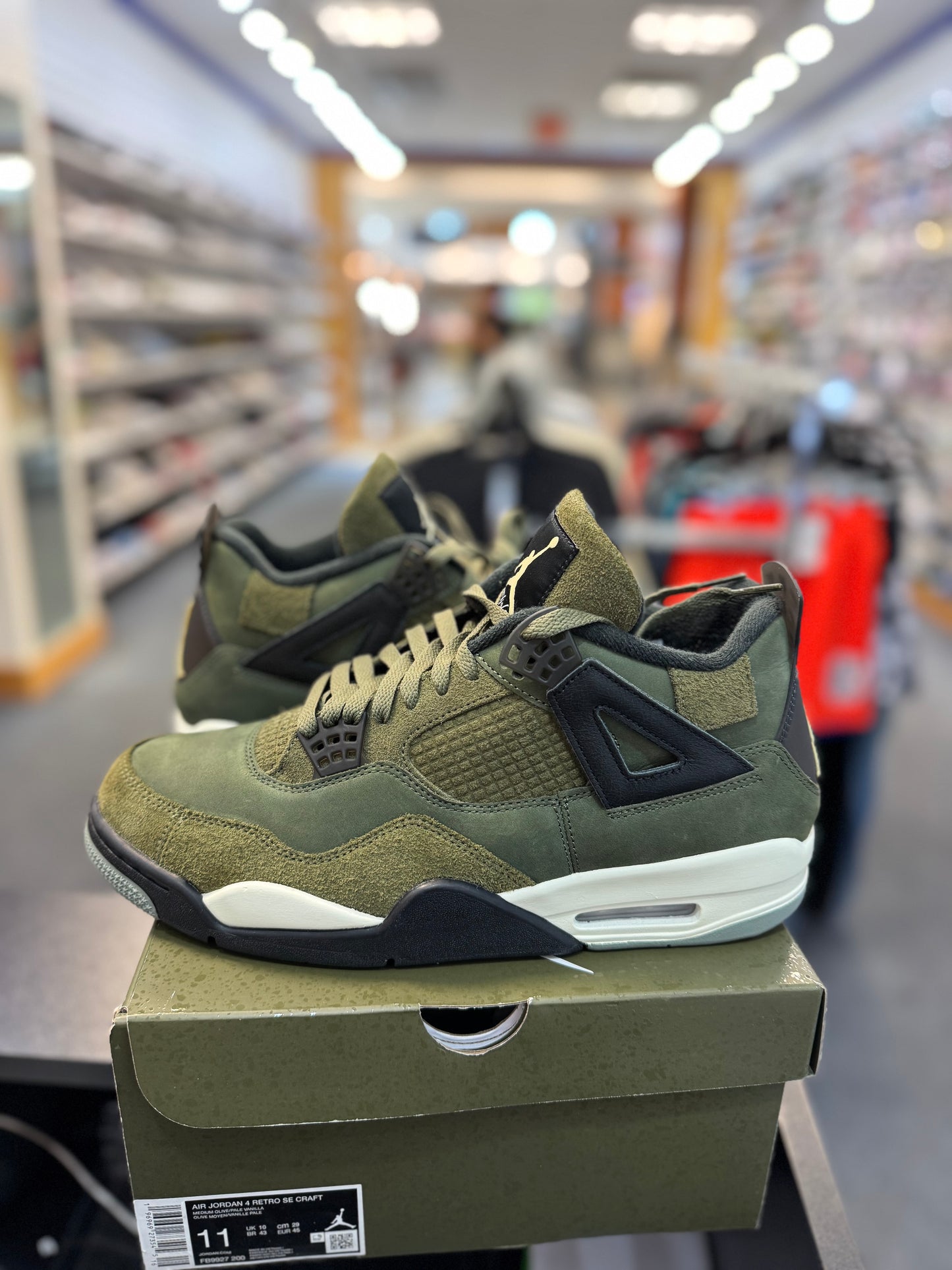 *USED* Jordan 4 Retro SE Craft Medium Olive
