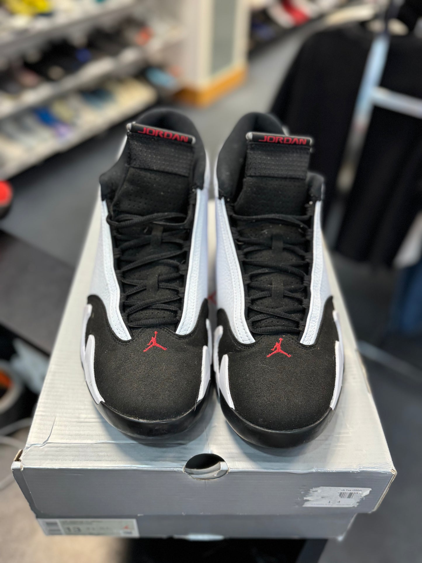 *USED* Jordan 14 Retro Black Toe (2024)