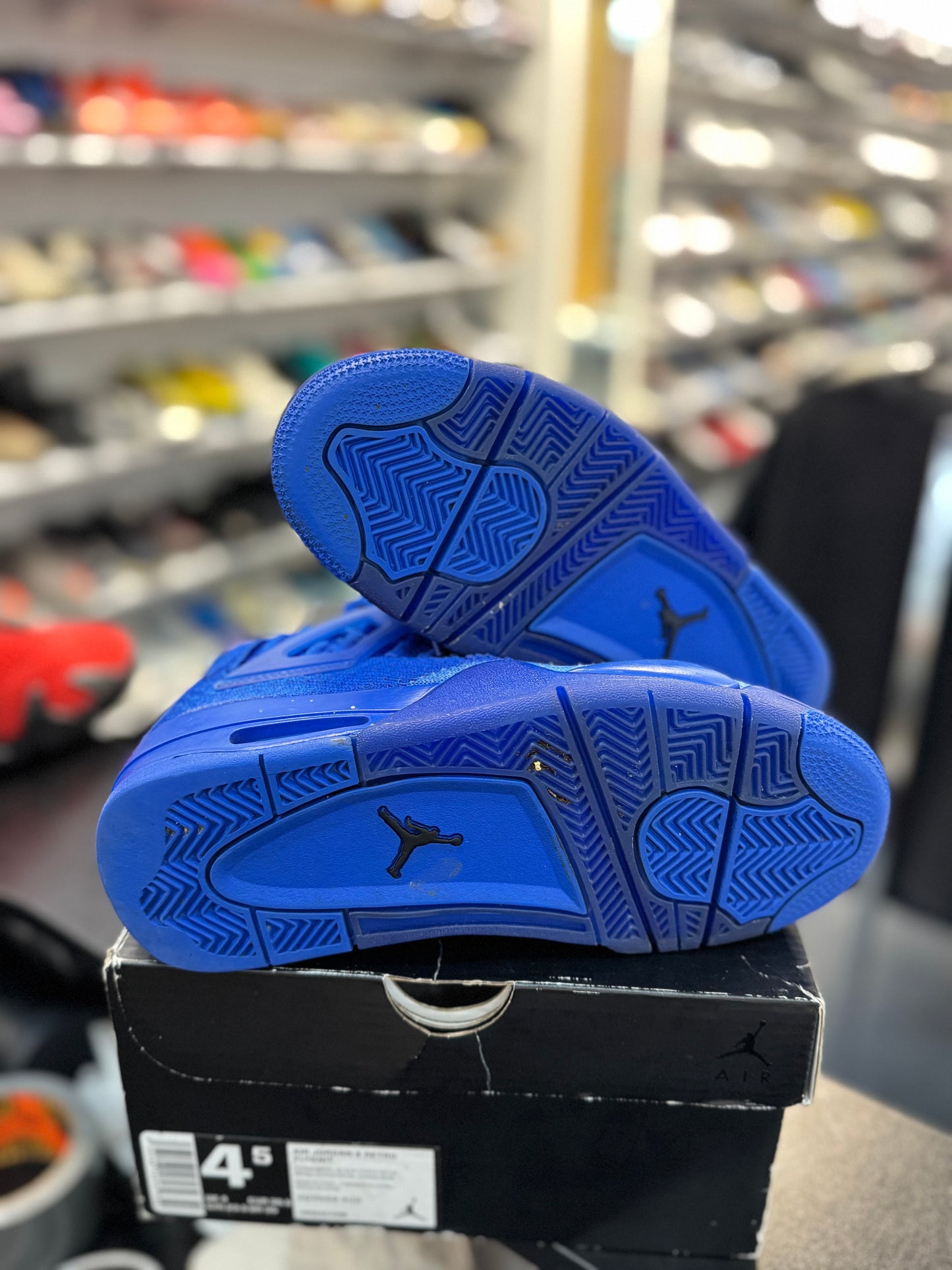 *USED* Jordan 4 Retro Flyknit Royal