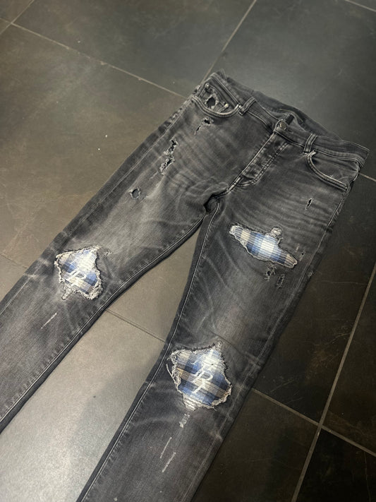 *USED* Amiri MX-1 Blue Patch Jeans