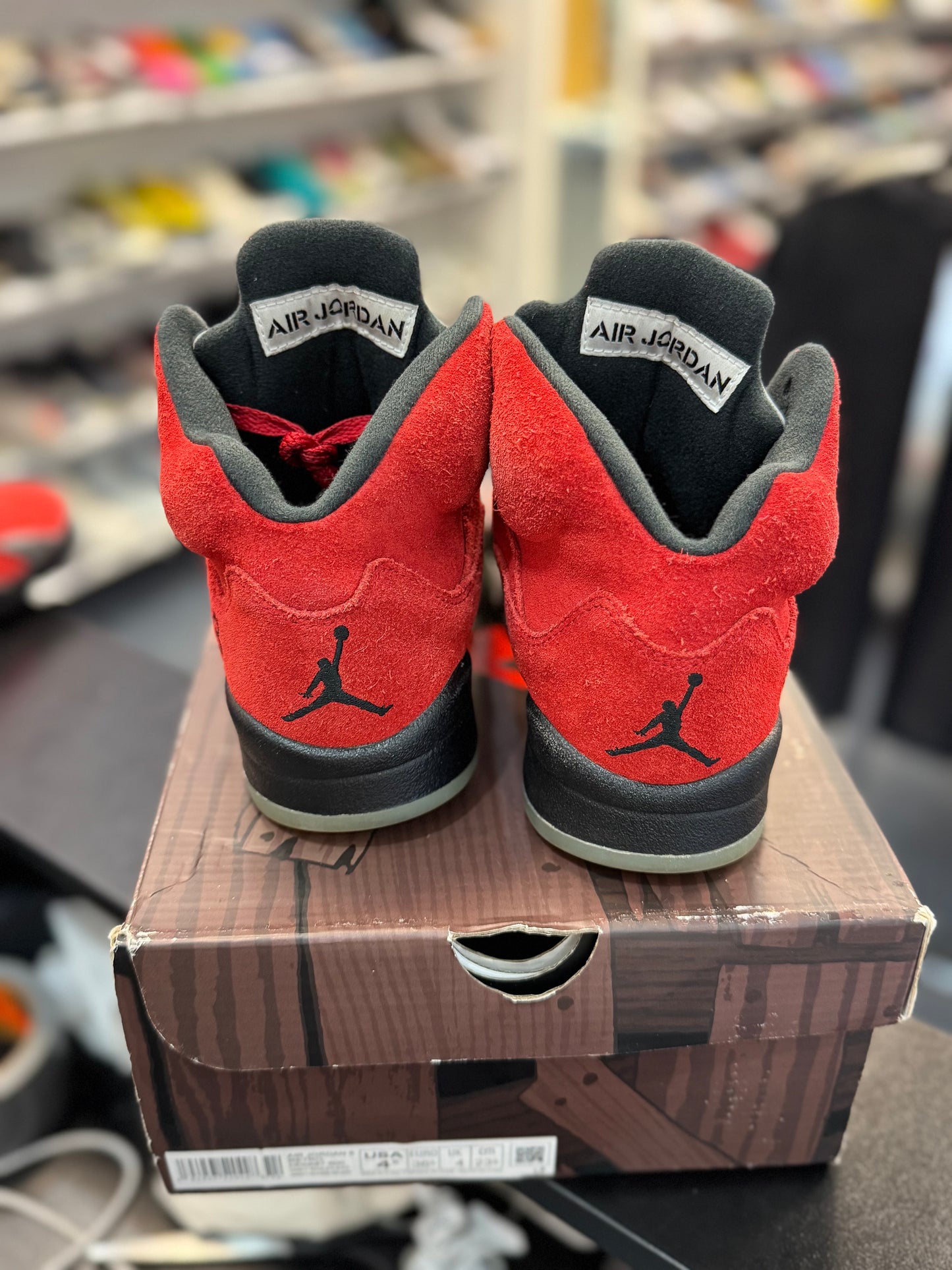 *USED* Jordan 5 Retro Raging Bull Red (2021) GS