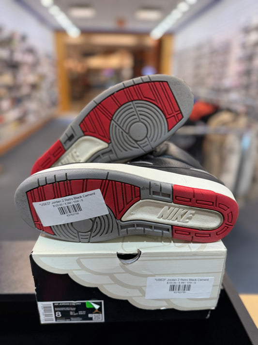 *USED* Jordan 2 Retro Black Cement