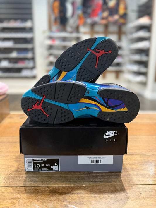 *USED* Jordan 8 Retro Aqua (2025)