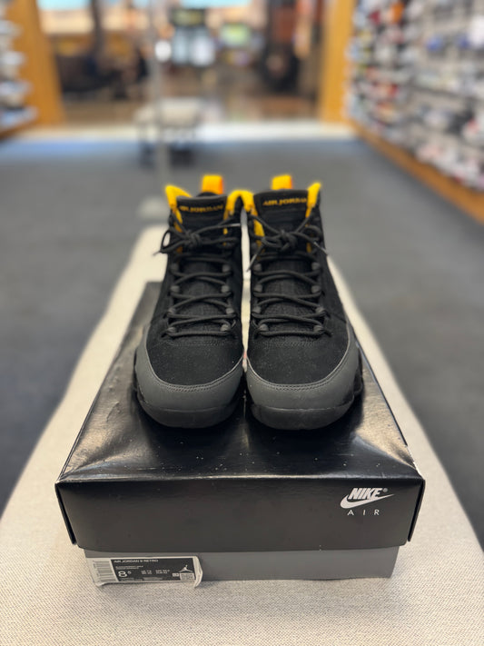 *USED* Air Jordan 9 Retro ‘Dark Charcoal University Gold’