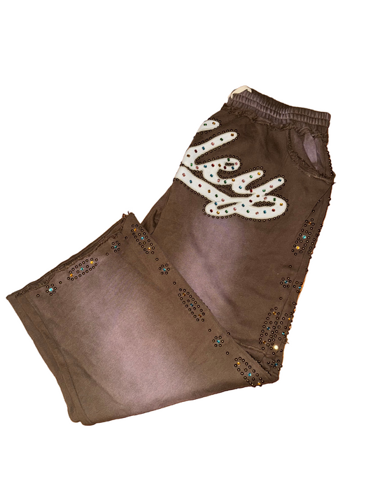 VALE FOREVER SKITTLE SWEATPANTS BROWN