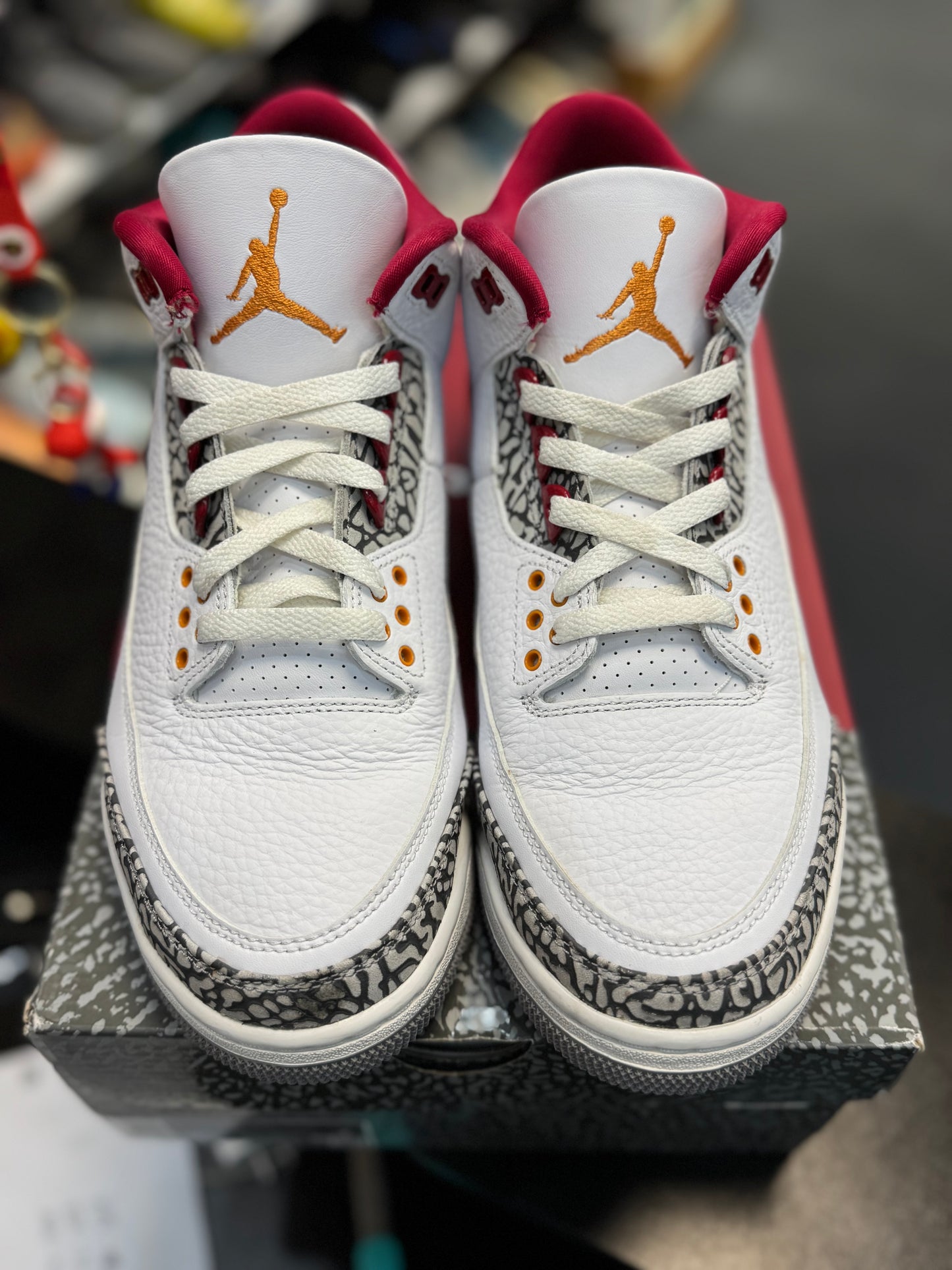 *USED* Jordan 3 Retro Cardinal Red