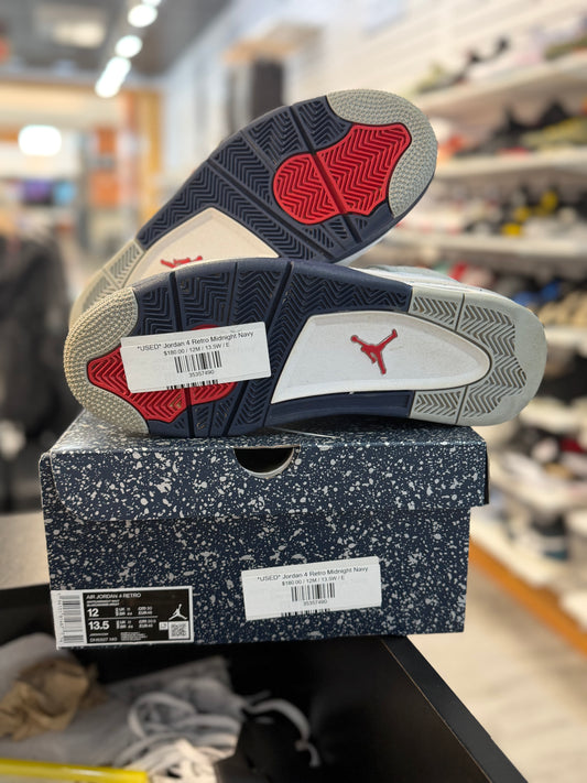 *USED* Jordan 4 Retro Midnight Navy