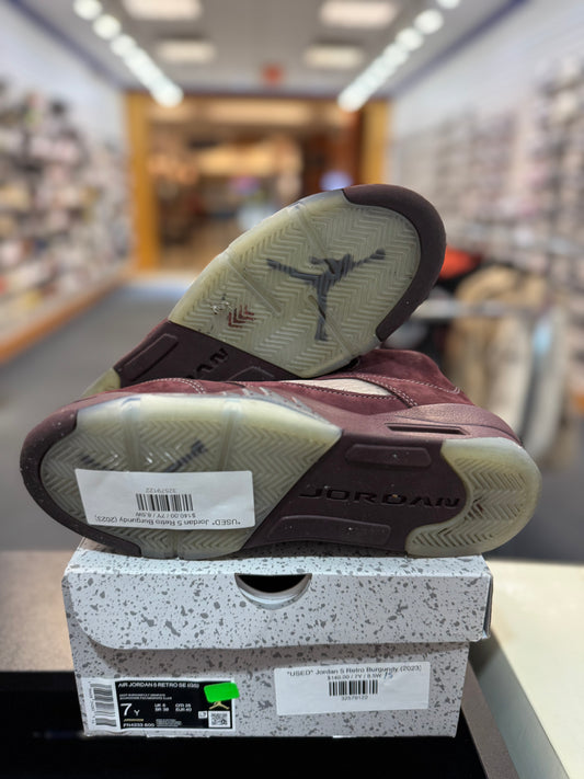 *USED* Jordan 5 Retro Burgundy (2023)