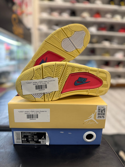 *USED* Jordan 4 Retro Union Guava Ice