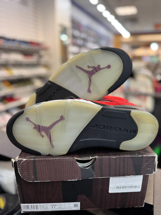 *USED* Jordan 5 Retro Raging Bull Red (2021)