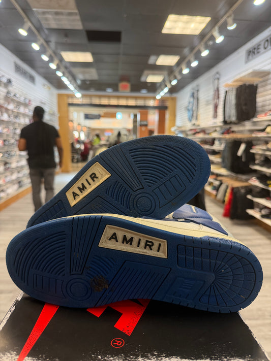 *USED* Amiri Skeleton High Top Blue