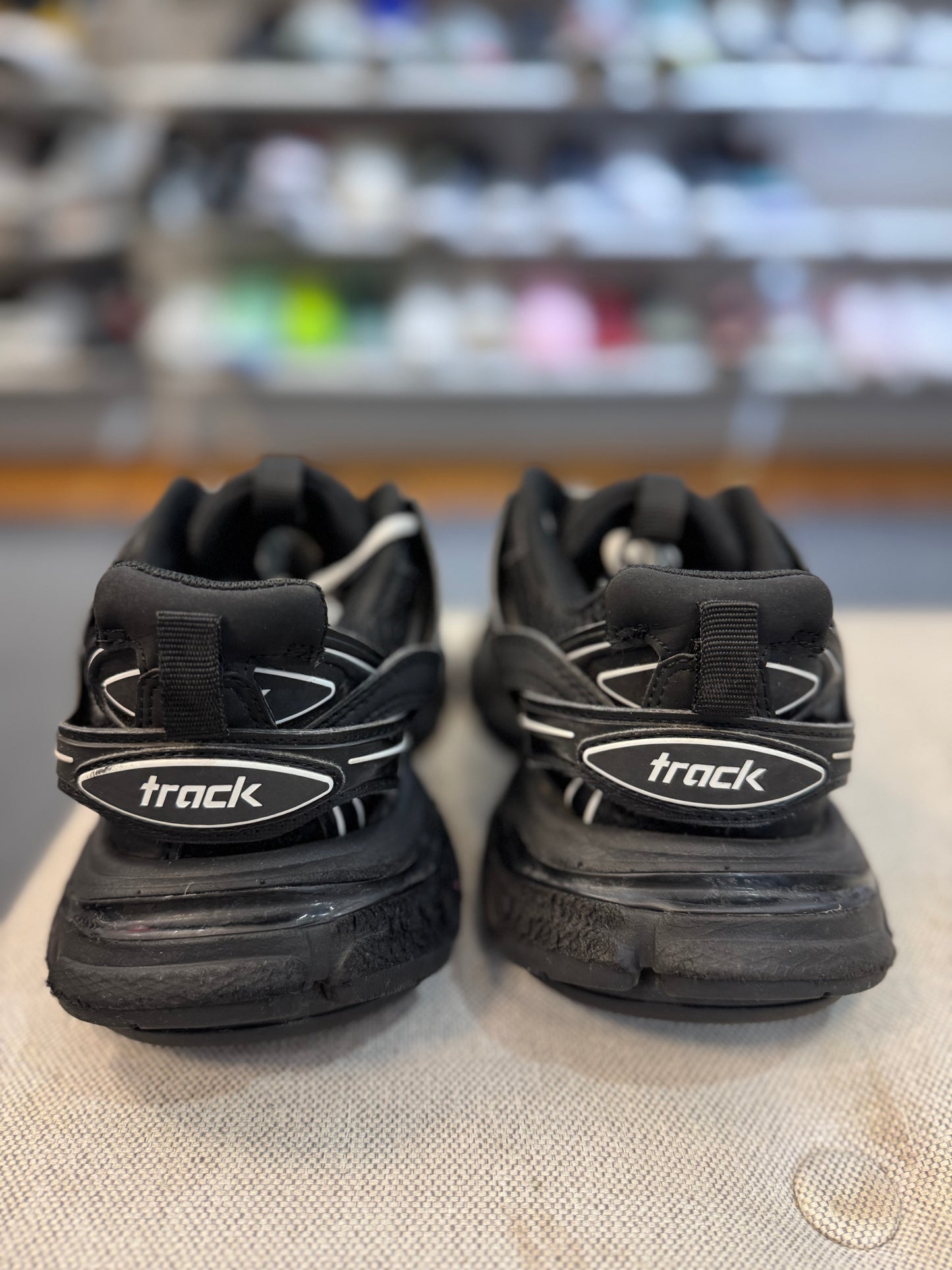 *USED* Balenci Track Runners Triple Black