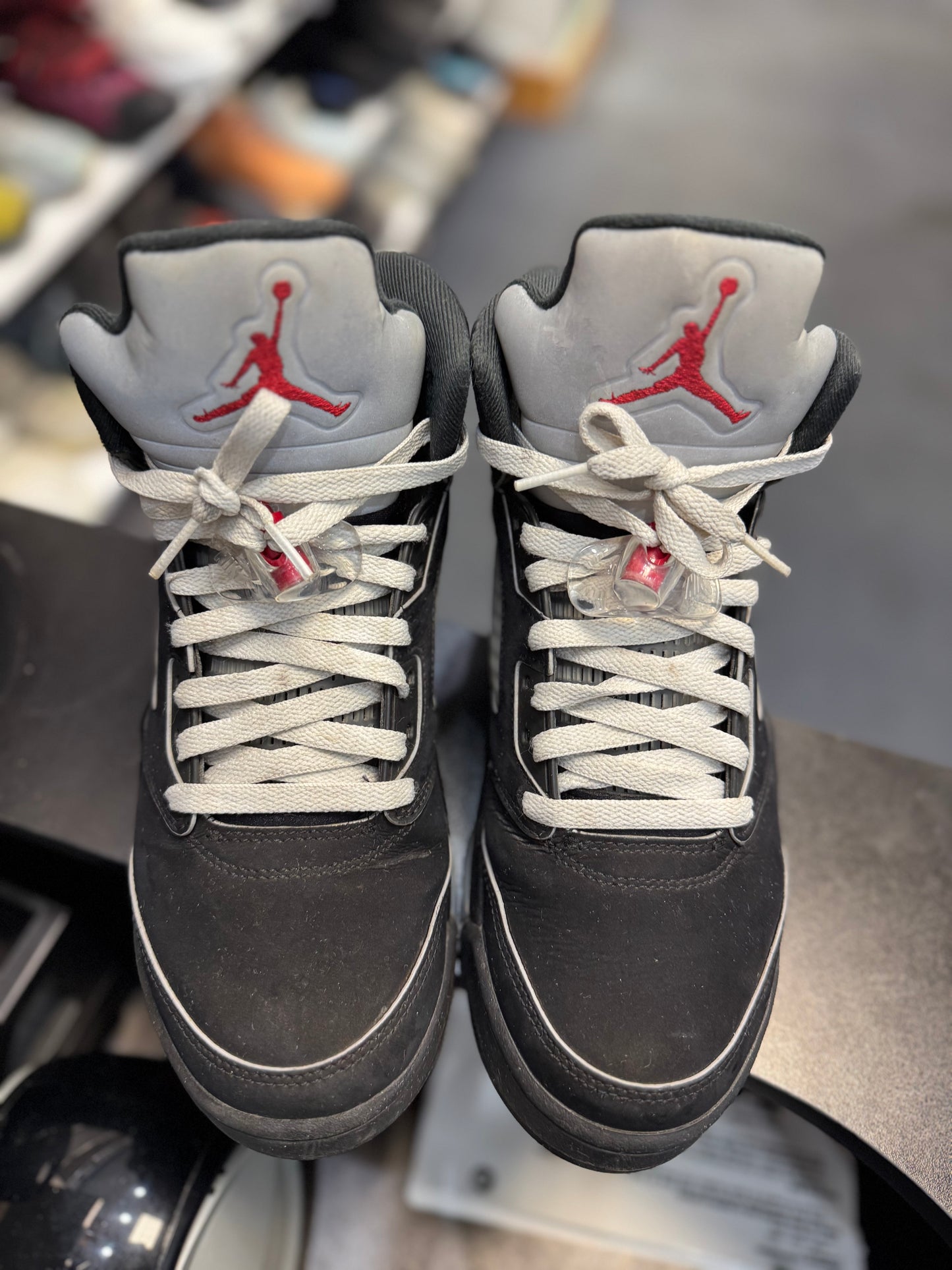 *USED* Jordan 5 Retro OG Black Metallic Reimagined