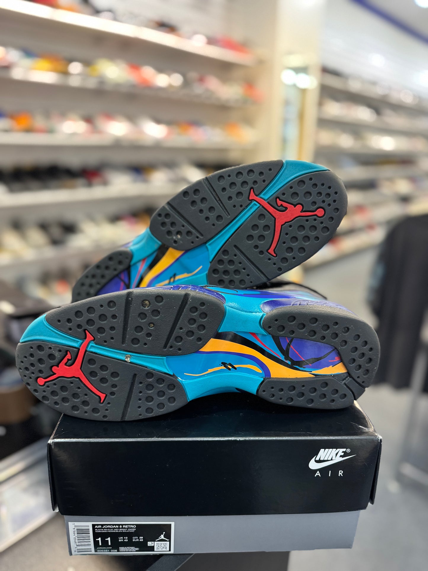 *USED* Jordan 8 Retro Aqua (2025)