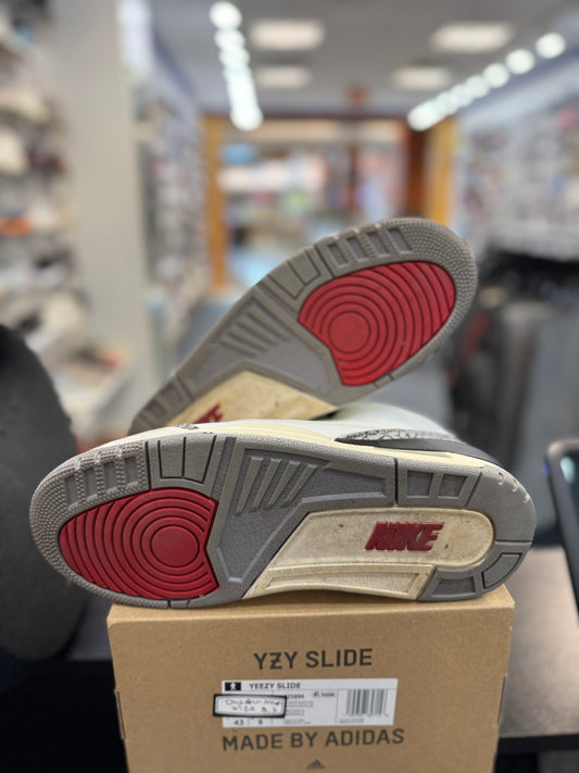 *USED* Jordan 3 Retro White Cement Reimagined