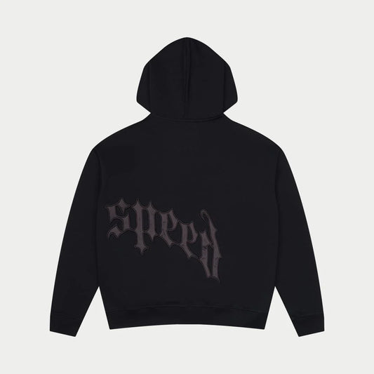 GODSPEED ZIP UP HOODIE BLACK/BLACK