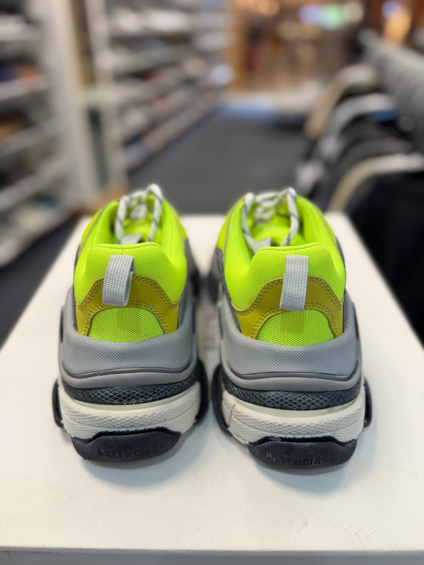 *USED* Balenciaga Triple S Neon Yellow