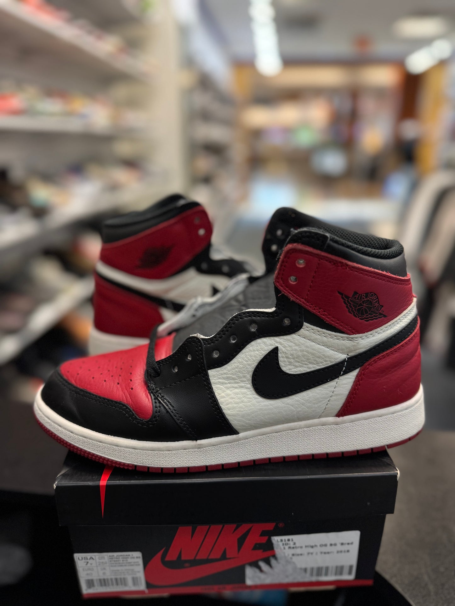 *USED* Jordan 1 Retro High Bred Toe (GS)