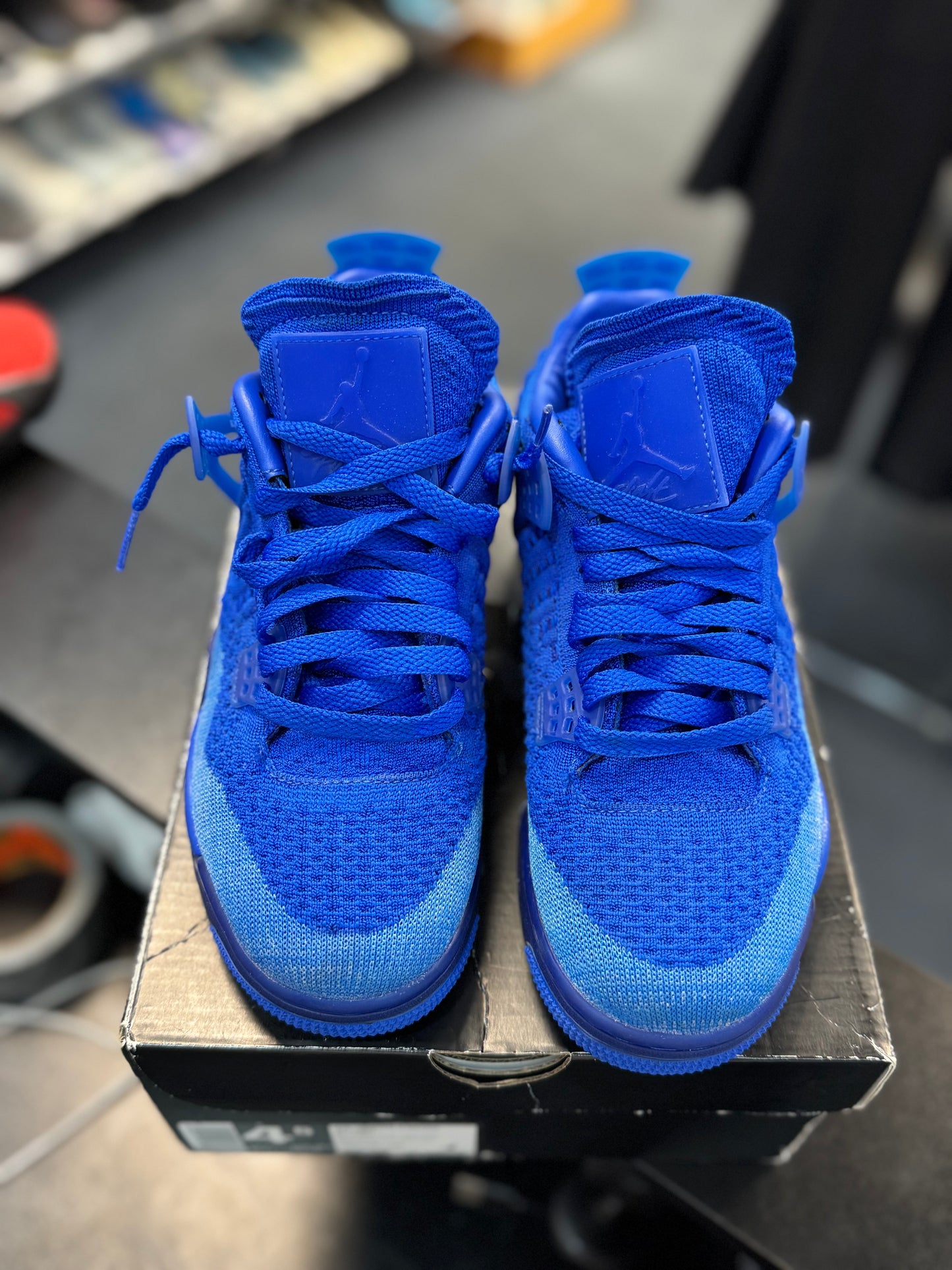 *USED* Jordan 4 Retro Flyknit Royal