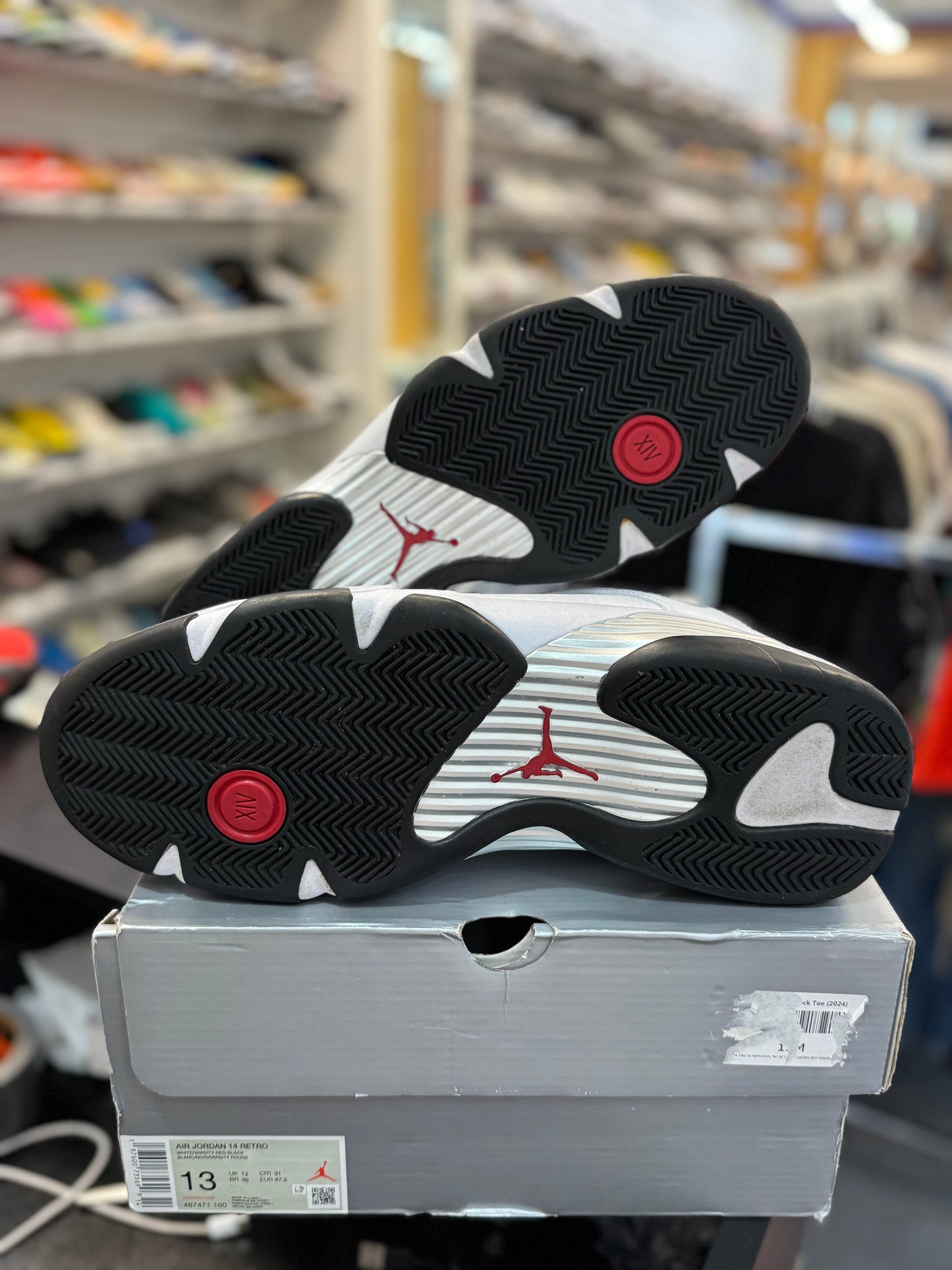 *USED* Jordan 14 Retro Black Toe (2024)