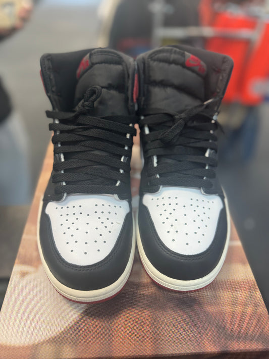 *USED* Jordan 1 Retro High OG Black Toe Reimagined