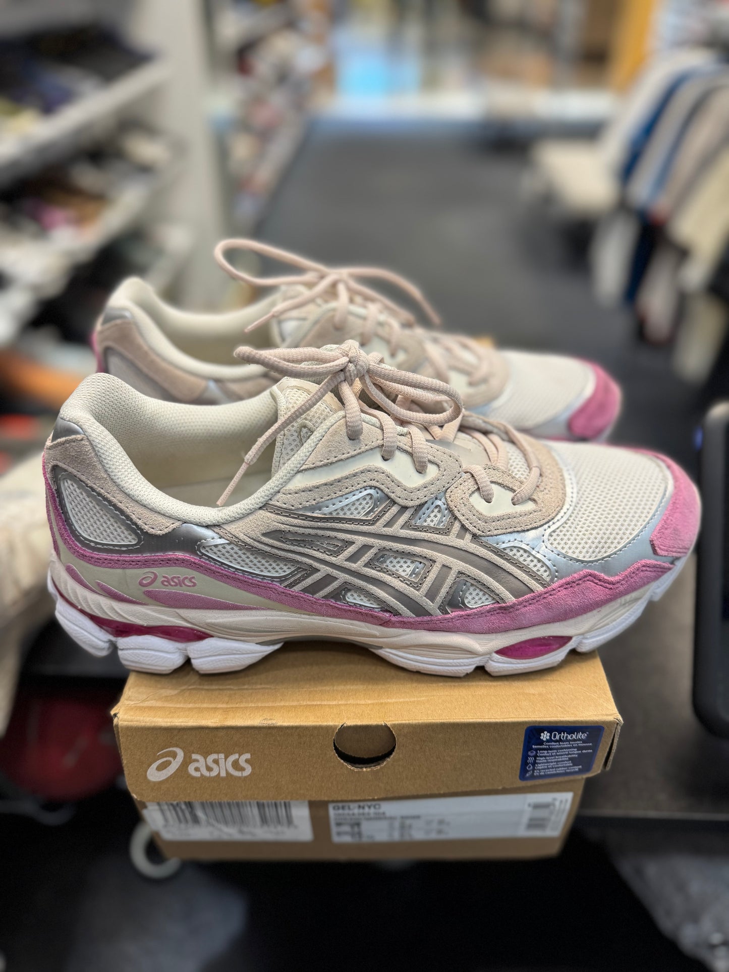 *USED* ASICS Gel-NYC Cream Mineral Beige Pink