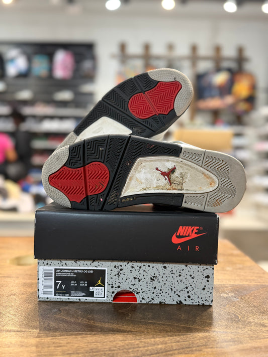 *USED* Jordan Retro 4 White Cement Reimagined GS
