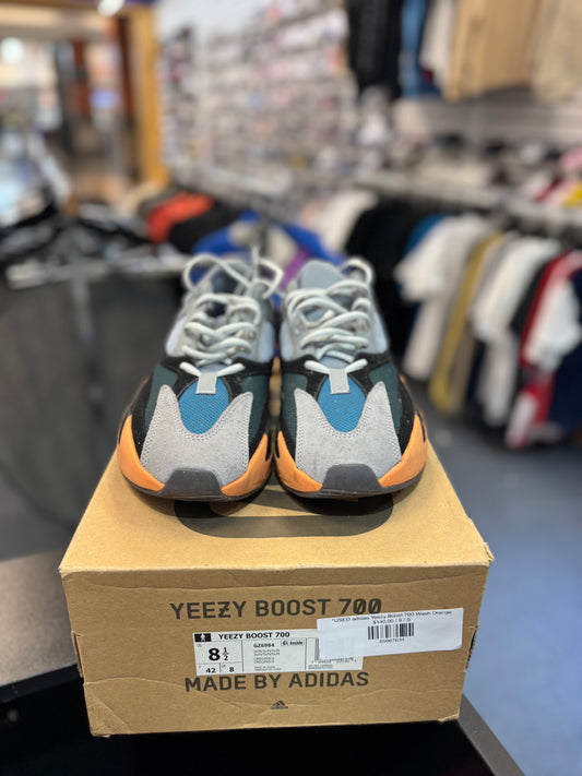 *USED* adidas Yeezy Boost 700 Wash Orange
