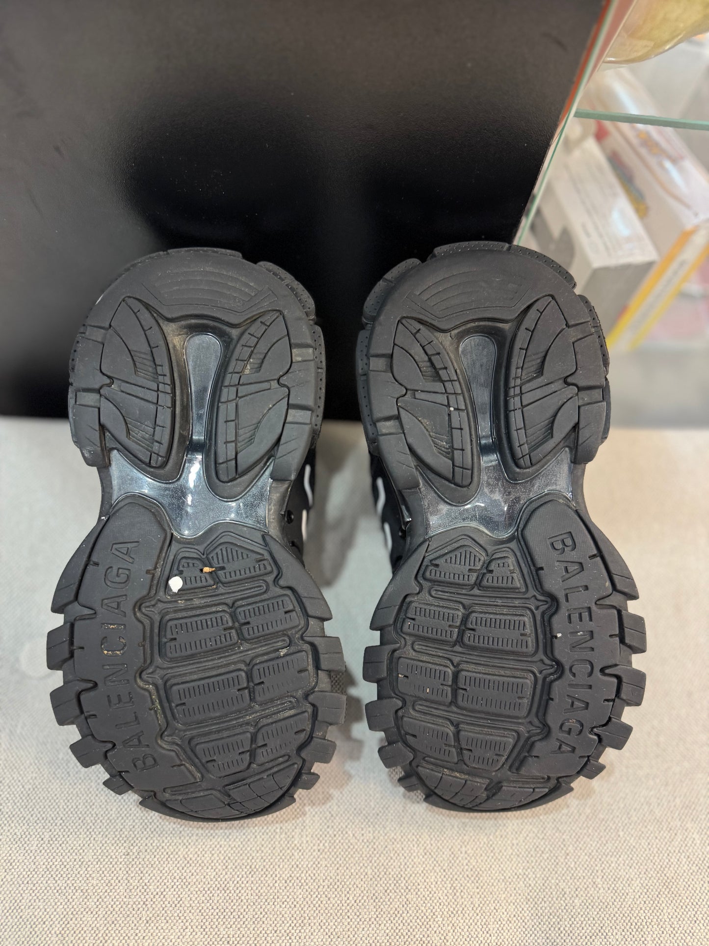 *USED* Balenci Track Runners Triple Black